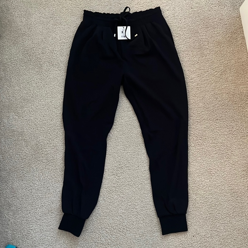 ReVamped Black Joggers, Size Sm